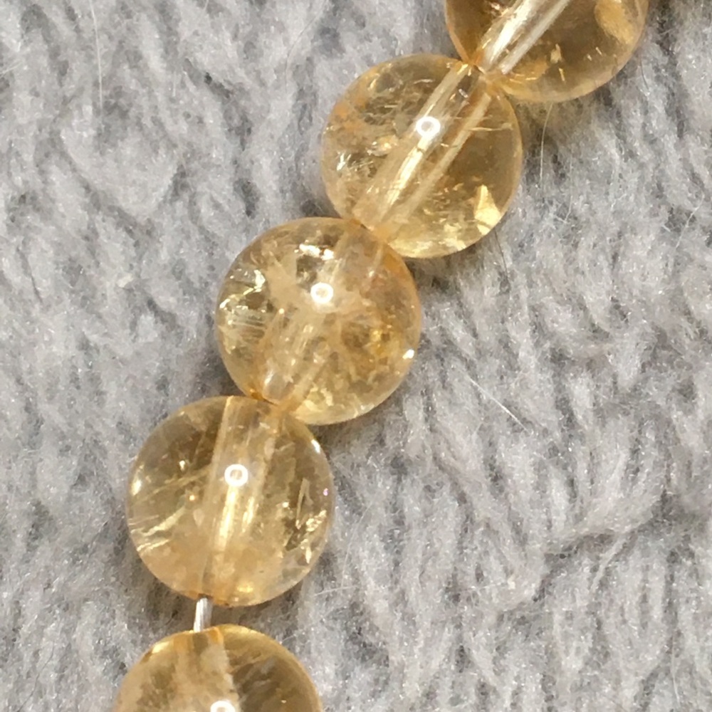 6mm Citrine beads